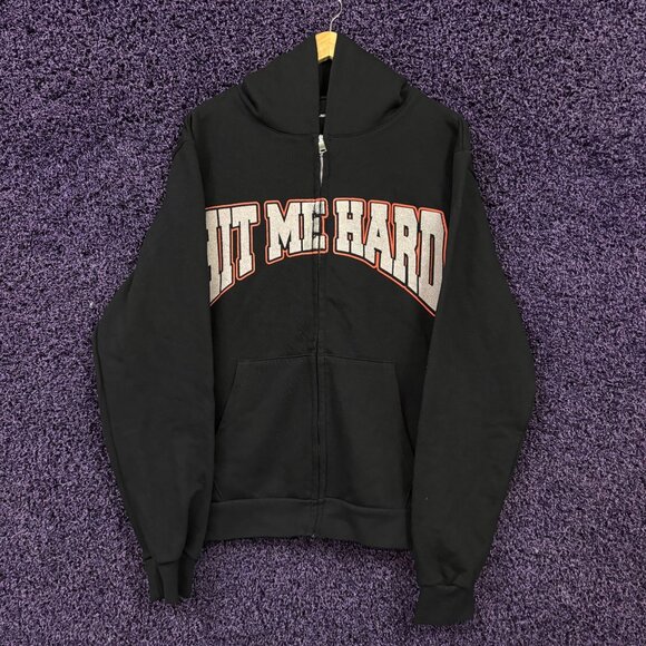 Billie Eilish Hit Me Hard and Soft The Tour Zip-Up Hoodie L - Picture 1 of 5